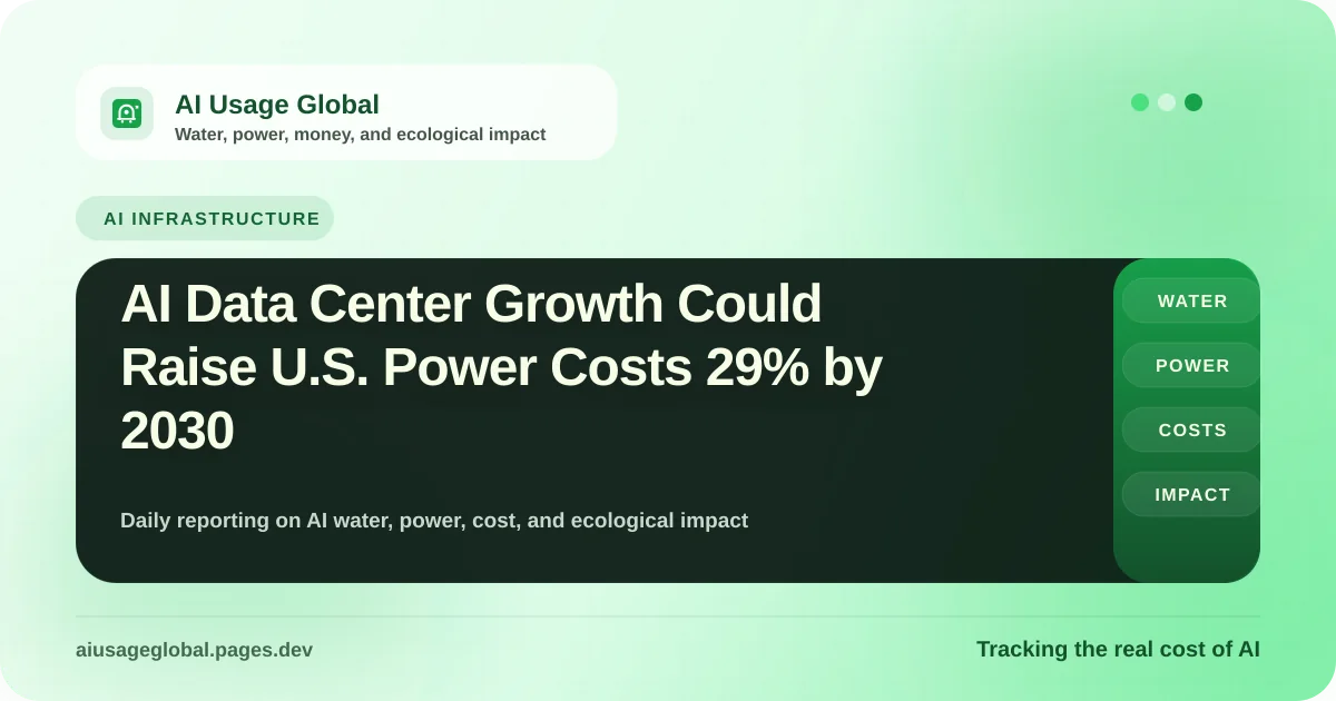 Digital representation of data center infrastructure and rising electricity cost metrics