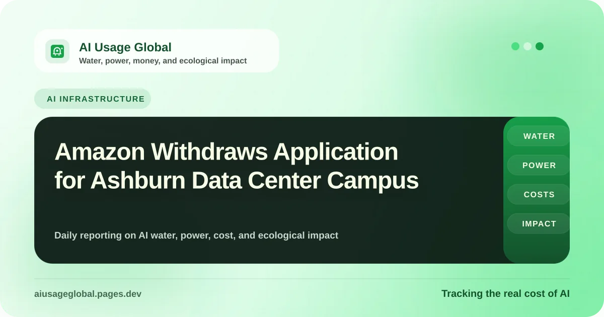 Digital representation of a data center campus and community land preservation in Loudoun County, Virginia