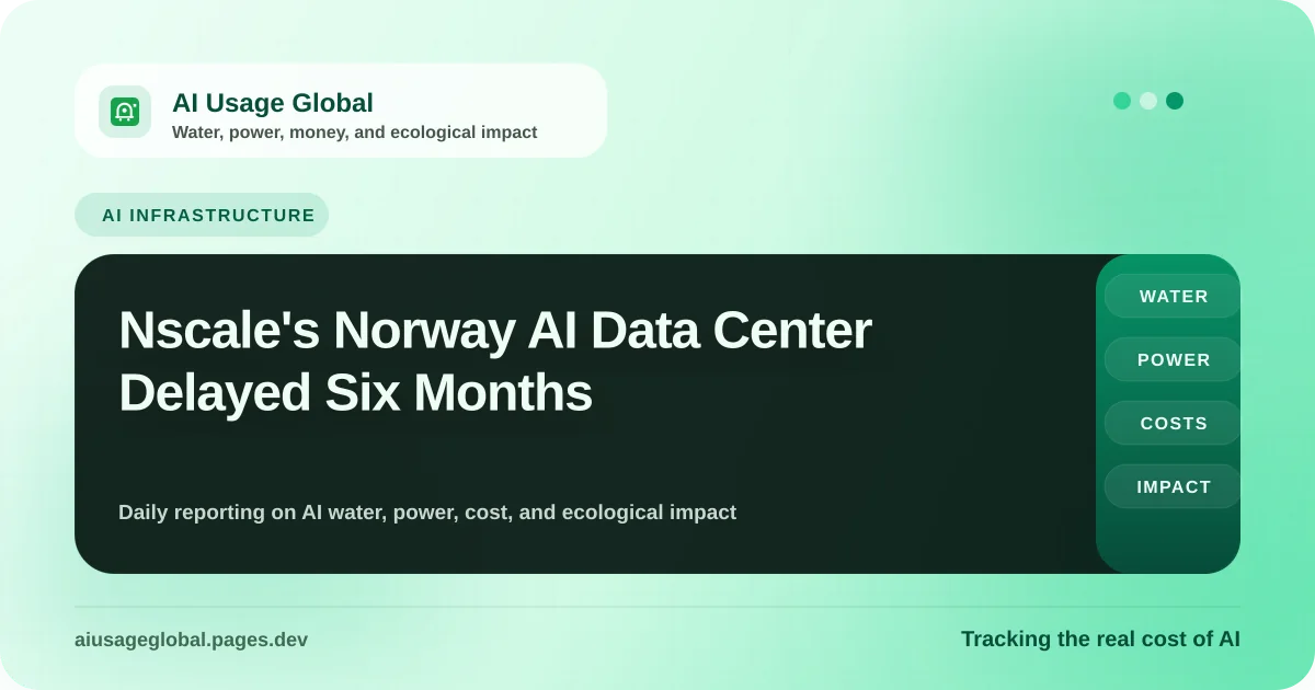Nscale Glomfjord AI data center site in Norway