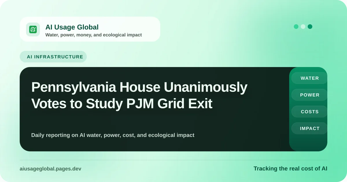 Digital representation of the PJM electrical grid and data center infrastructure in Pennsylvania