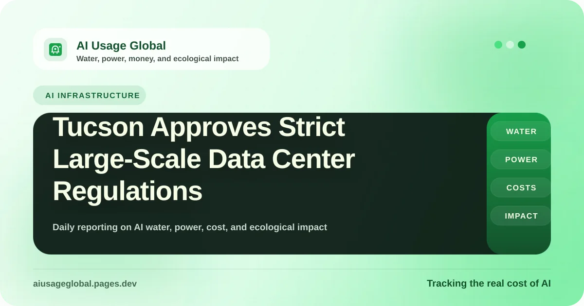 Zoning regulations and data center infrastructure in Tucson