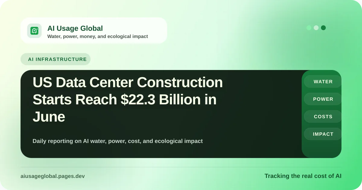 Digital illustration of large-scale data center construction starts with skyrocketing spending metrics
