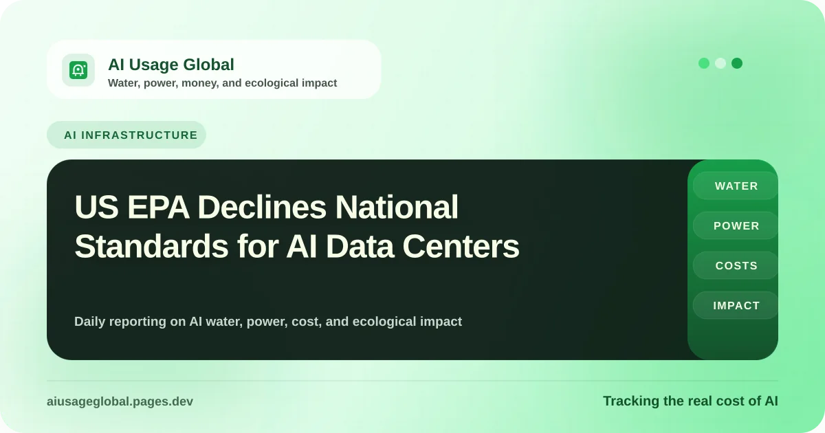 US EPA headquarters and digital representation of AI data center infrastructure